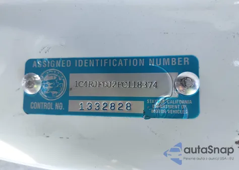 2015 Jeep Grand Cherokee Srt from USA, damaged, VIN 1C4RJFDJ2FC118374